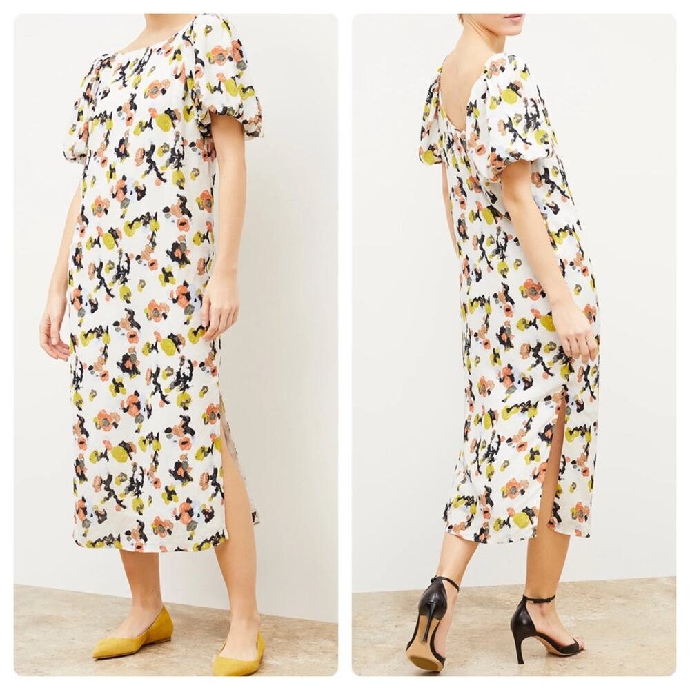 M.M.LaFleur The Gali Dress Meadow Print Linen